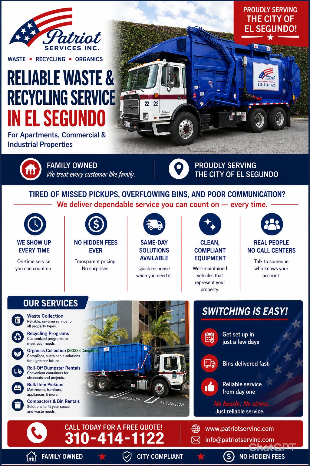 Patriot Services El Segundo city flyer