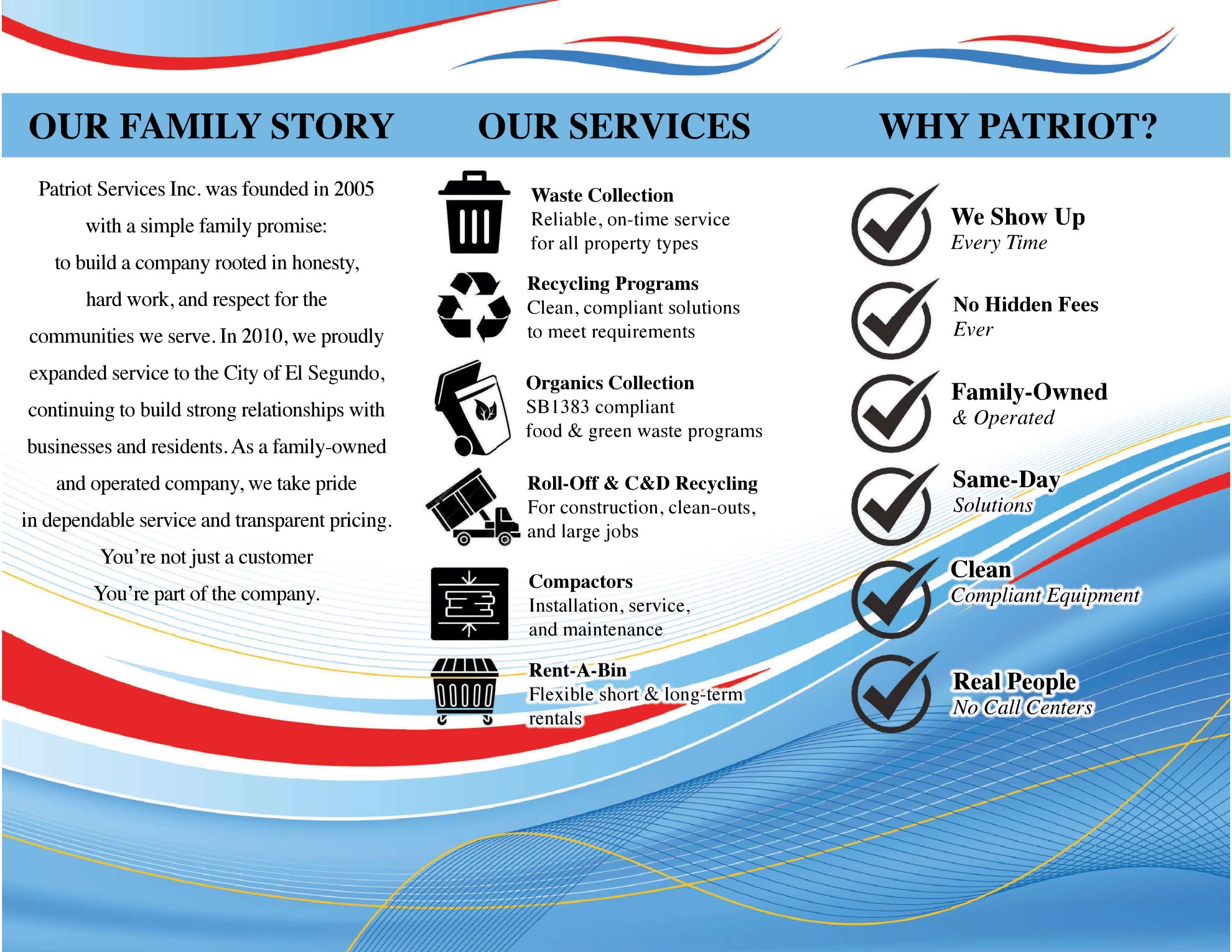 Patriot Services company brochure